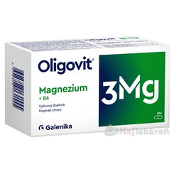 Oligovit 3 Mg (hořčík + B6) 60 kapslí