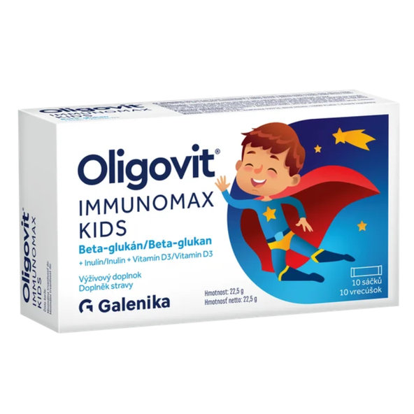 Oligovit Immunomax Kids beta-glukan prášek 10 sáčků