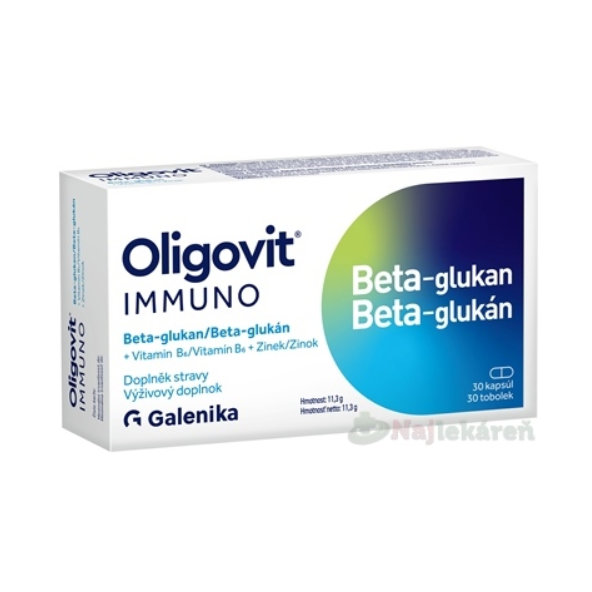 Oligovit Immuno beta-glukan 30 kapslí