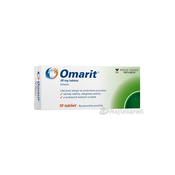 Omarit antihistaminikum 20 mg 10 tablet