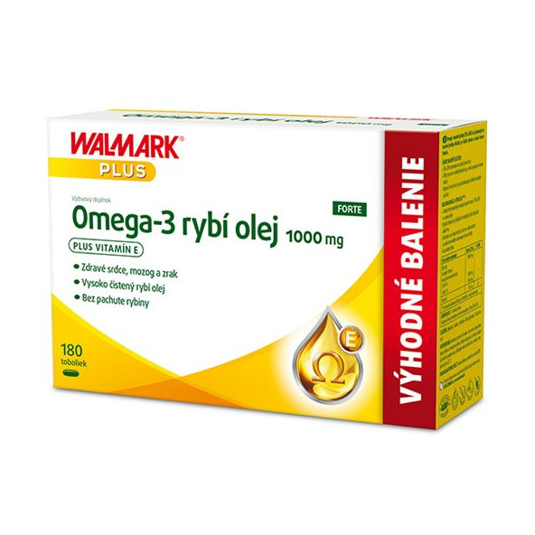 Walmark Omega-3 Rybí olej Forte 180 kapslí