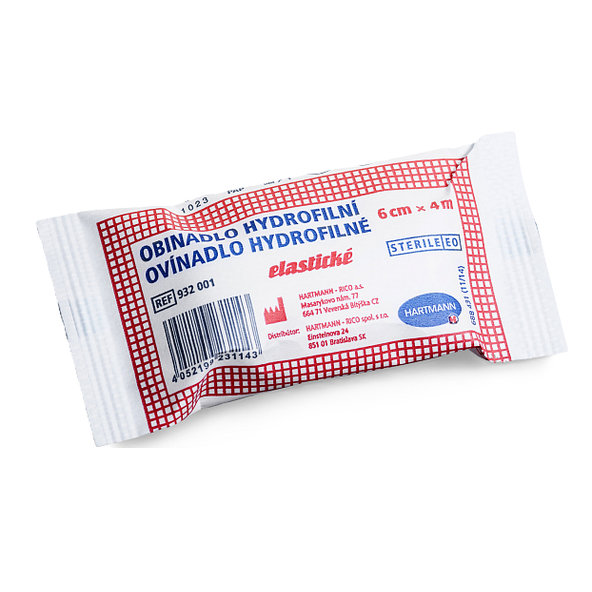 Ovínadlo hydrofilní elastické sterilní 6 cm × 4 m 10 ks