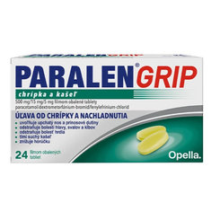 Paralen Grip chrípka a kašeľ 500 mg 24 tablet