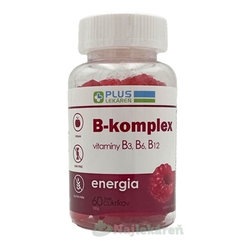 Plus Lekáreň B-komplex želé bonbóny příchuť malina 60 kusů
