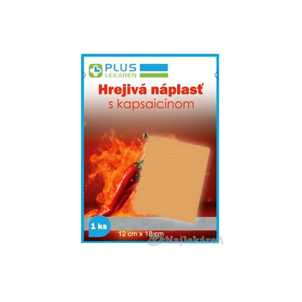 Plus Lekáreň Hřejivá náplast s kapsaicinem 12 x 18 cm 1ks