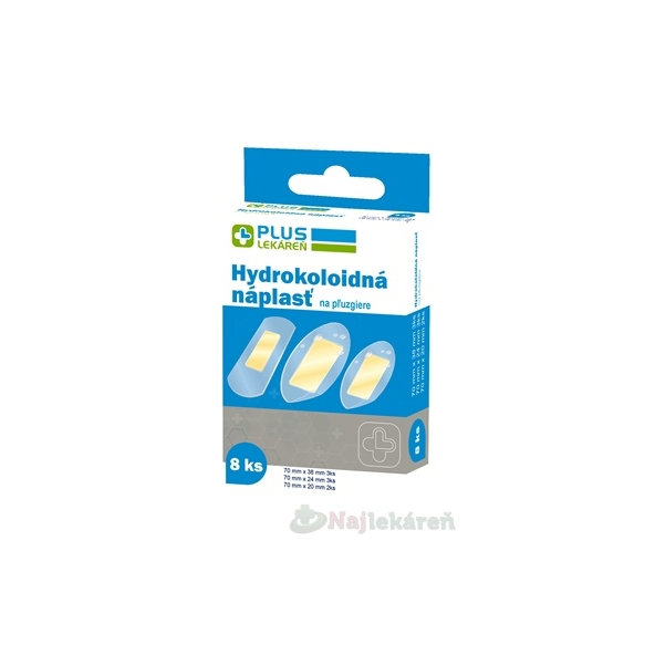 Plus Lekáreň Hydrokoloidní náplast na puchýře 8 ks