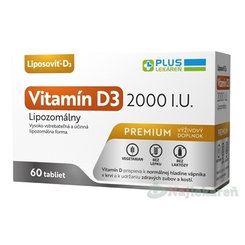 Plus Lekáreň lipozomální vitamín D3 2000 IU 60 tablet