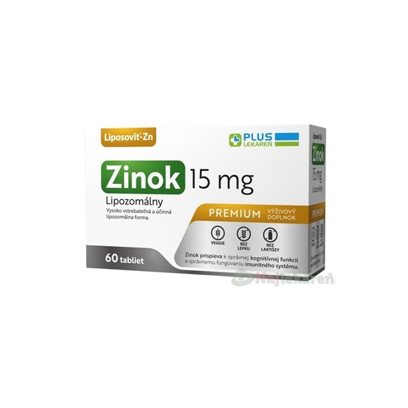 Plus Lekáreň lipozomální zinek 60×15 mg