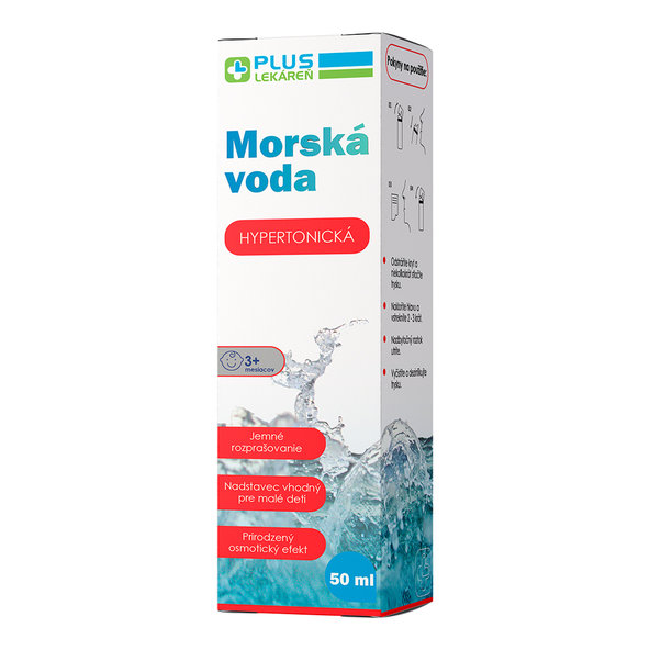 Plus Lekáreň Mořská voda hypertonická nosní sprej 50 ml