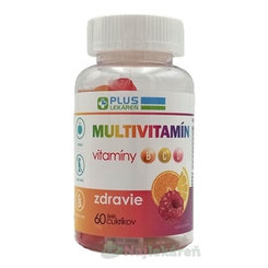 Plus Lekáreň Multivitamín želé bonbóny ovocná příchuť 60 ks