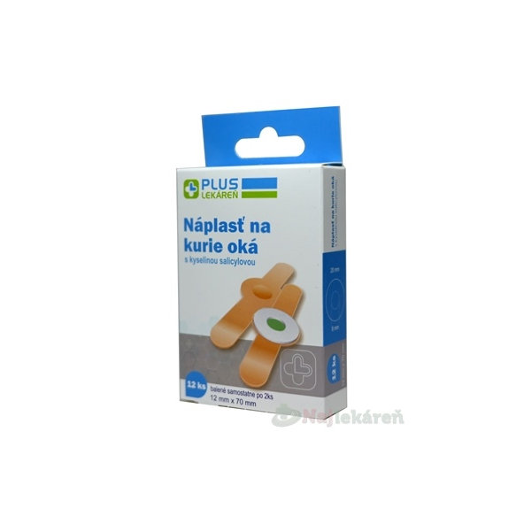 Plus Lekáreň Náplast na kuří oka 12 x 70 mm 12 ks