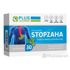 Plus Lekáreň Stopzáha cucací tablety příchuť máta 30 ks
