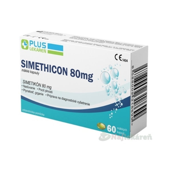 Plus Lekáreň Simethicon 80 mg 60 tablet