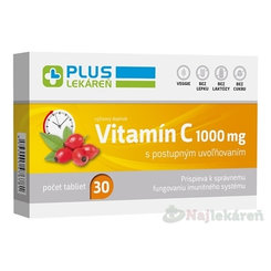 Plus Lekáreň Vitamín C 1000 mg s postupným uvolňováním 30 tablet