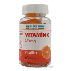 Plus Lekáreň Vitamin C 250 mg pomerančová příchuť 60 želé bonbonů