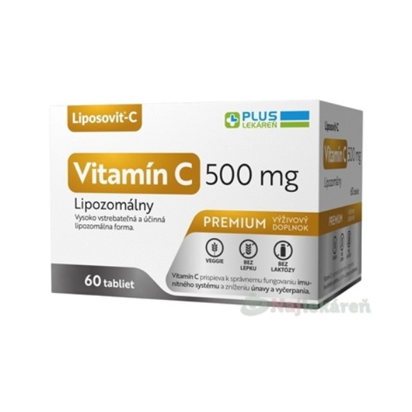 Plus Lekáreň Vitamín C 500 mg lipozomální 60 tablet