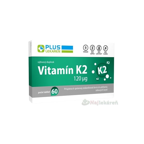 Plus Lekáreň vitamín K2 120 µg 60 tablet
