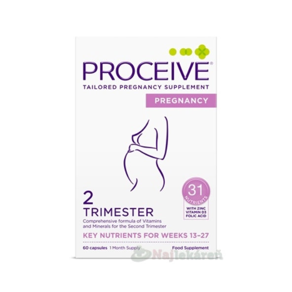 PROCEIVE Pregnancy Trimester 2 60 kapslí