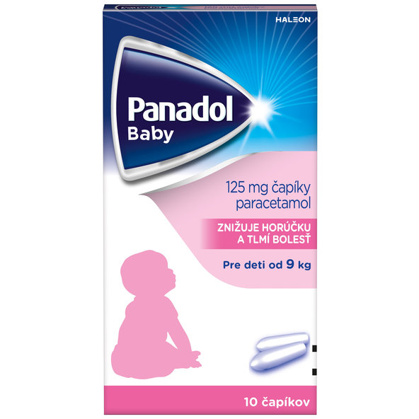 Panadol Baby čípky pro děti od 9 kg 10×125 mg