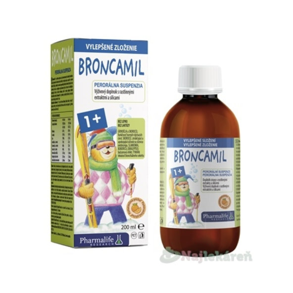Pharmalife Broncamil 1+ sirup pomeranč 200 ml