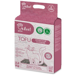 Velvet Paw Tofu bambusové uhlí podestýlka 6 l