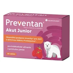 Preventan Akut Junior jahoda 30 tablet