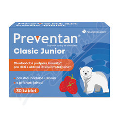Preventan Classic Junior jahoda 30 tablet