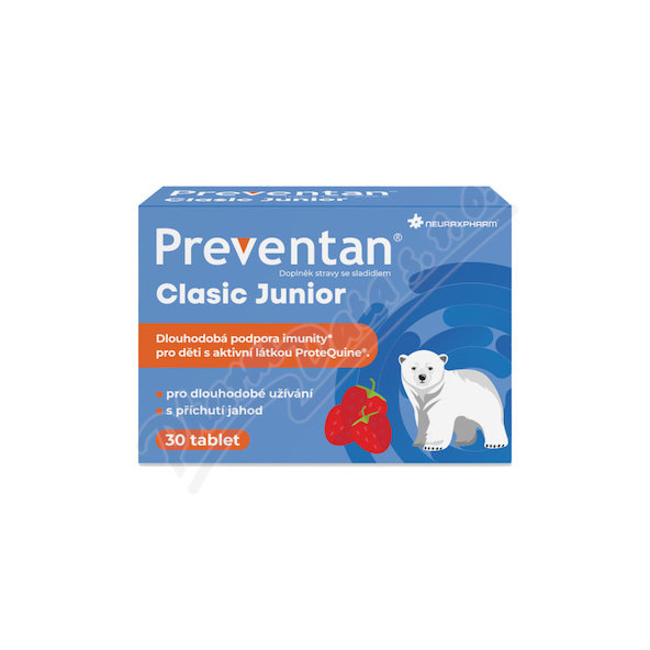 Preventan Classic Junior jahoda 30 tablet
