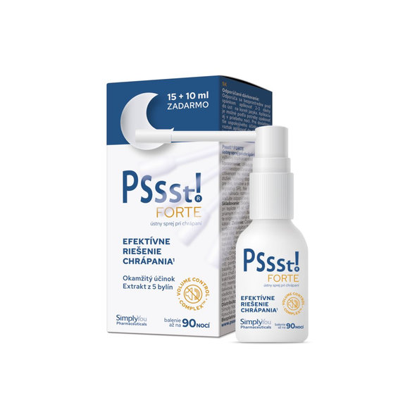 Pssst! Forte ústny sprej proti chrápání 15+10 ml
