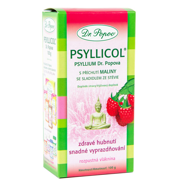 DR. POPOV Psyllicol malina 100 g prášek