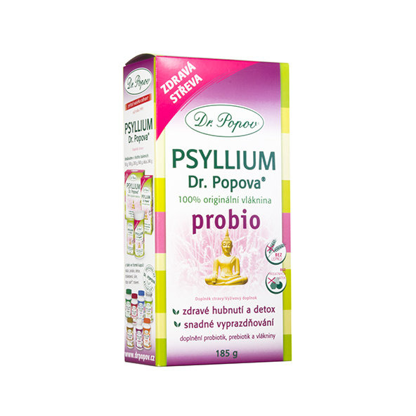 DR. POPOV Psyllium Probio rozpustná vláknina 185 g