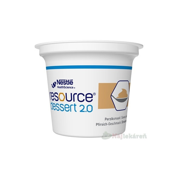 Resource Dessert 2.0 broskev 4x125 g