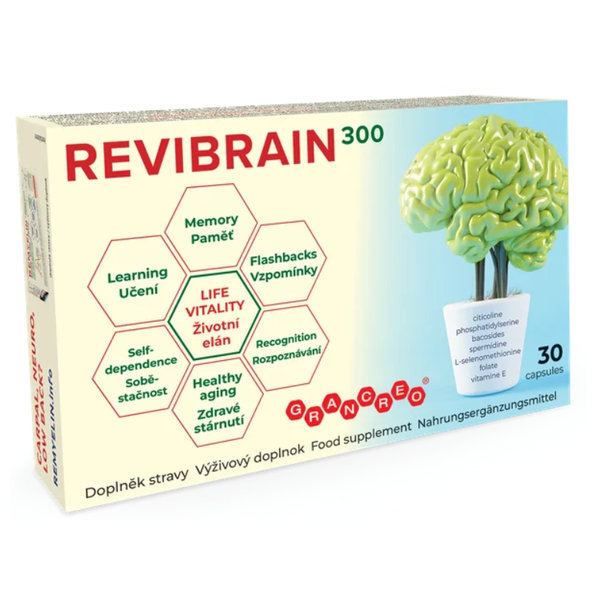 Revibrain na podporu paměti 30 kapslí
