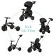 QPLAY Tříkolka Nova Max 5v1 Black do 25 kg