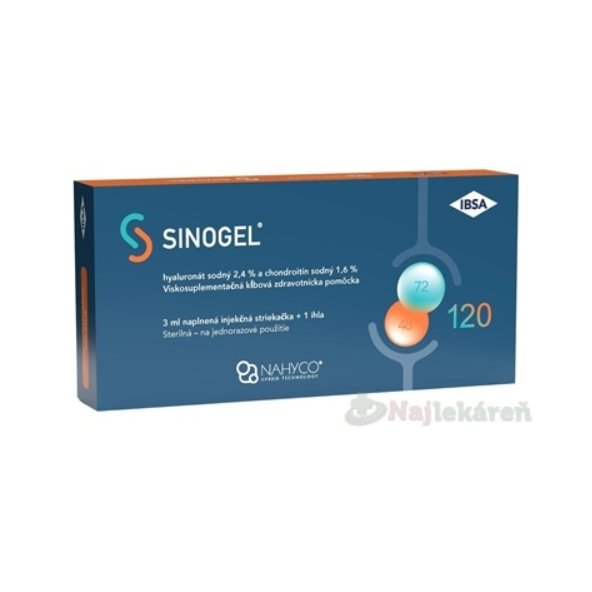 SINOGEL viskoelastický intraartikulární injekční roztok 3 ml