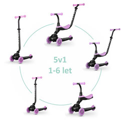 QPLAY Odrážedlo a koloběžka Sema Evo 6v1 Violet 12 m+