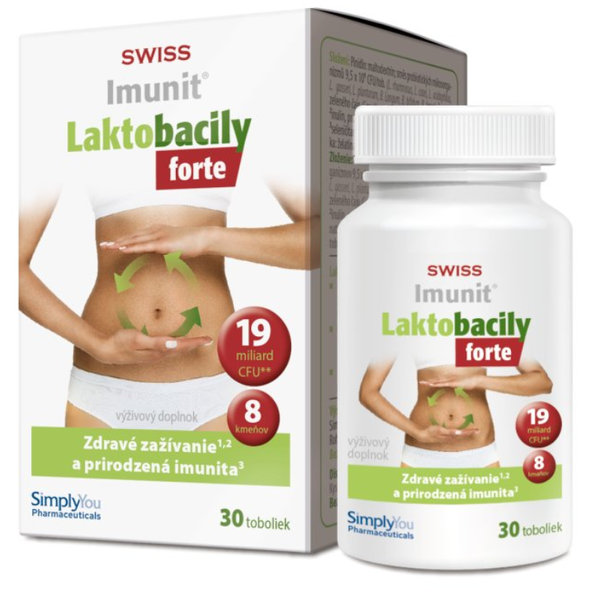 SWISS Imunit LAKTOBACILY FORTE 30 kapslí