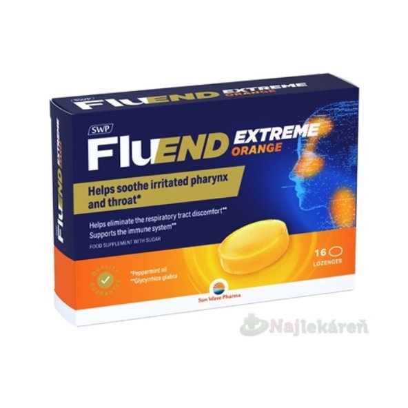 SWP FluEND EXTREME ORANGE pastilky na cucání 16 ks