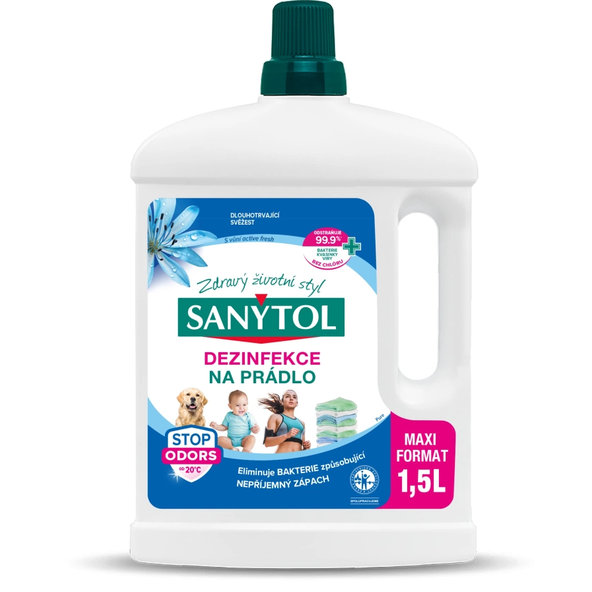 Sanytol Active Fresh dezinfekce na prádlo 1,5 l