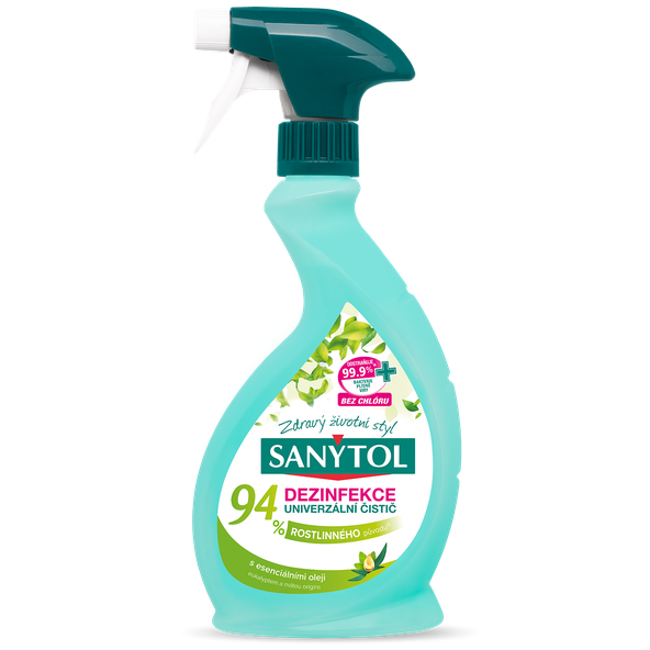 Sanytol Dezinfekční čistič 94% rostlinného původu sprej 500 ml