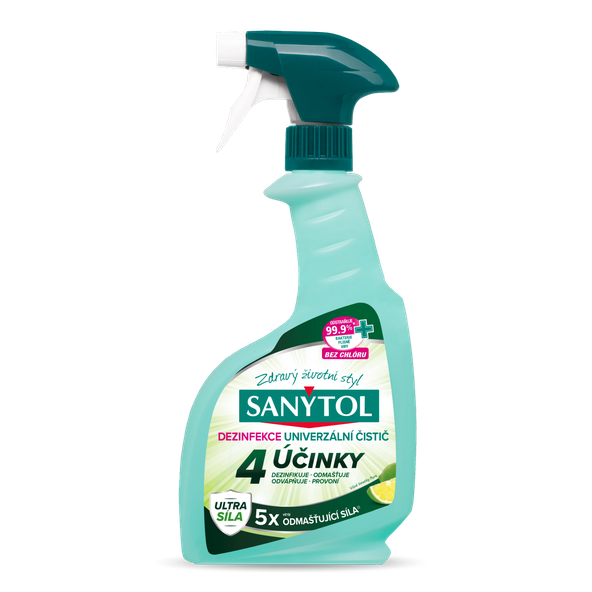 Sanytol Dezinfekční univerzální čistič 4 účinky sprej 500 ml