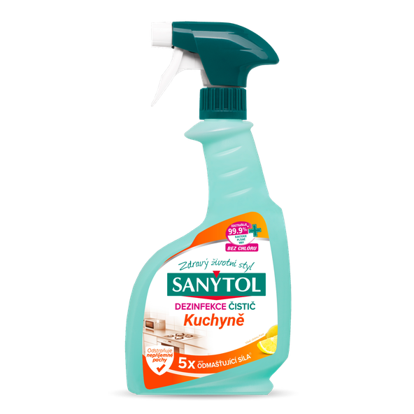 Sanytol Odmašťující čistič kuchyně sprej Citrusové plody 500 ml