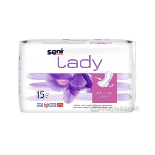 Seni Lady Super urologické vložky pro ženy 800 ml 15 ks