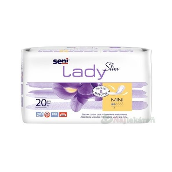 Seni Lady Slim Mini urologické vložky pro ženy 200 ml 20 ks