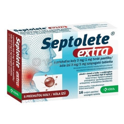 Septolete Extra kola 16 pastilek