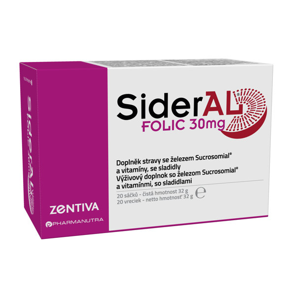 Zentiva Sideral Folic 30 mg 20 kapslí