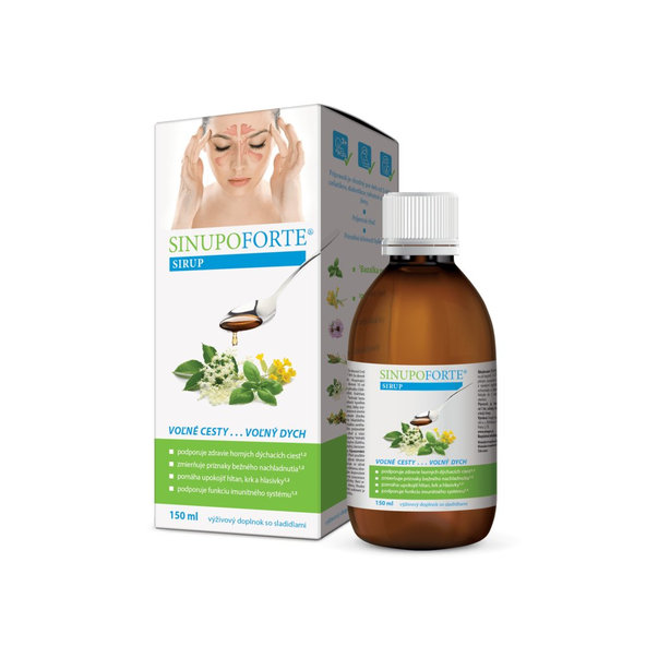 Sinupo Forte sirup na podporu horních dýchacích cest 150 ml