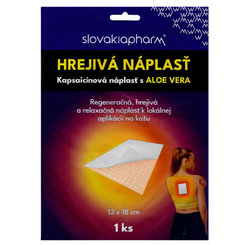 Slovakiapharm Hřejivá náplast s Aloe vera 13 × 18 cm 1 ks