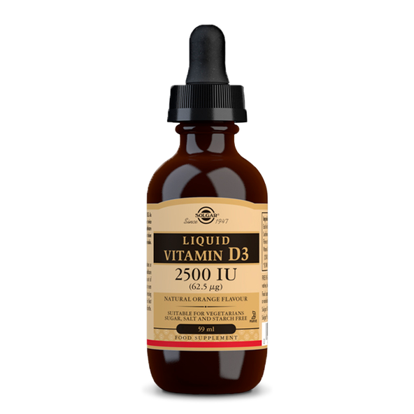 Solgar vitamín D3 2500 IU tekutý pomeranč 59 ml