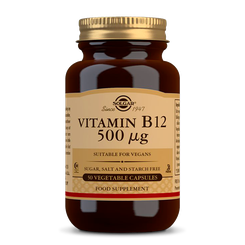 Solgar vitamín B12 500 µg 50 kapslí